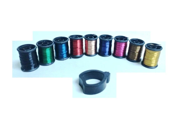 Hayal Sepeti başlangıç filografi sanatı Makara Tel - 0.3mm ince - 9 Farklı Renk - 3