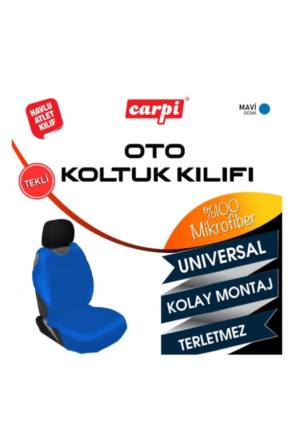 CARUB BR4818012 MiNDER ATLET KILIF MiKROFiBER HAVLU ACIK MAVi 1 ADET