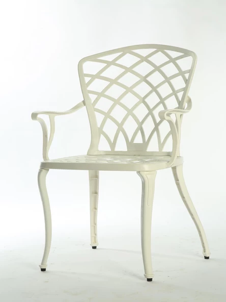 Ferforje Görünümlü Plastik Hitit Tek Sandalye, Bahçe, Balkon Ve Dış Mekanda Kullanılabilir Sandalye - 8