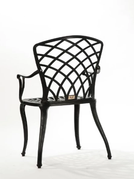 Ferforje Görünümlü Plastik Hitit Tek Sandalye, Bahçe, Balkon Ve Dış Mekanda Kullanılabilir Sandalye - 6