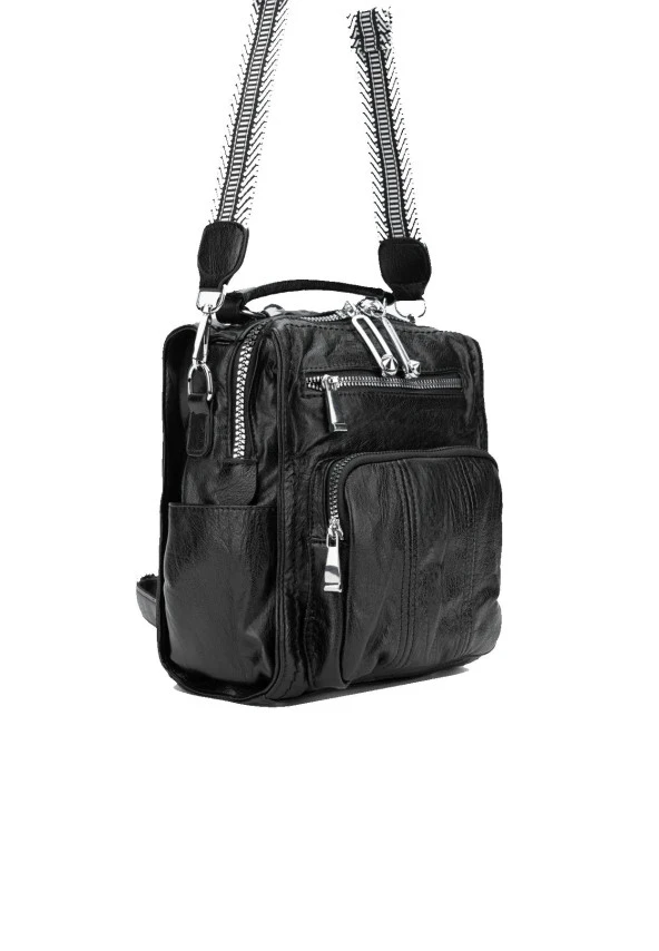 Yumuşak Deri Sırt Ve Çapraz Çanta - Resim 2