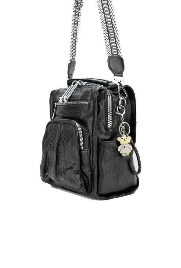 Yumuşak Deri Sırt Ve Çapraz Çanta - Resim 3