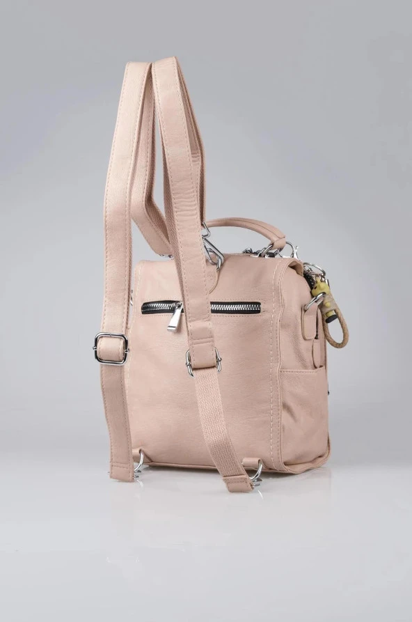 Yumuşak Deri Sırt Ve Çapraz Çanta - Resim 3