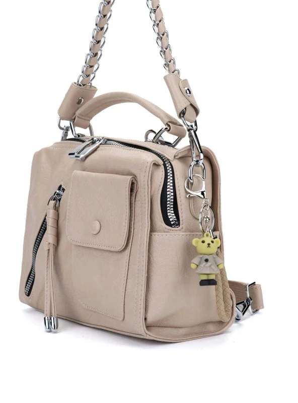 Kadın Vegan Hem Sırt Hem Çapraz Çanta - Resim 2