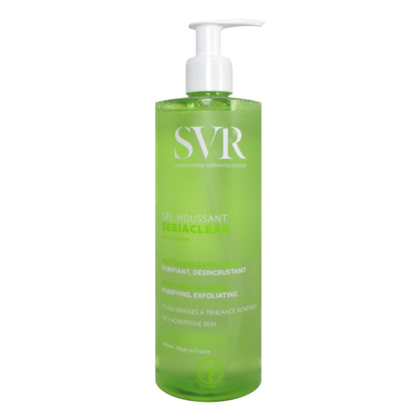 SVR Sebiaclear Foaming Gel 400ml - Yağlı ve Hassas Ciltler İçin Temizleme Jeli