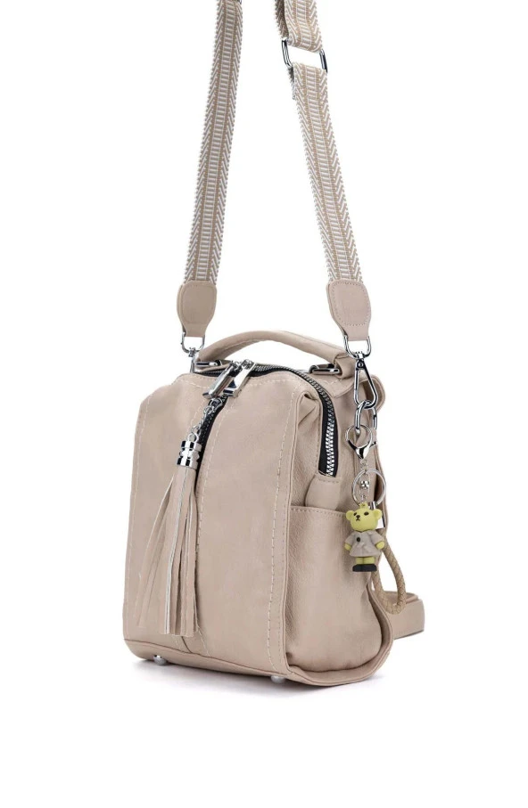 Kadın Vegan Hem Sırt Hem Çapraz Çanta - Resim 2