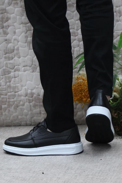 Mehmet Mete 24444 Bordolli Yumuşak Hafif İç Ve Dış Hakiki Deri Erkek Ayakkabı - Resim 4