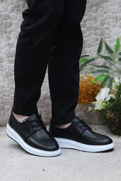 Mehmet Mete 24444 Bordolli Yumuşak Hafif İç Ve Dış Hakiki Deri Erkek Ayakkabı - Resim 2