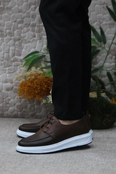 Mehmet Mete 24444 Bordolli Yumuşak Hafif İç Ve Dış Hakiki Deri Erkek Ayakkabı - Resim 9