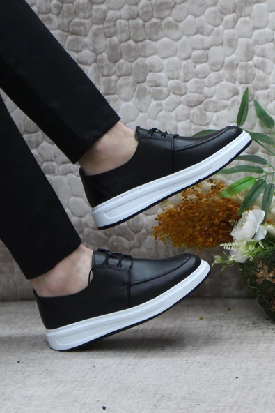 Mehmet Mete 24444 Bordolli Yumuşak Hafif İç Ve Dış Hakiki Deri Erkek Ayakkabı - Resim 5