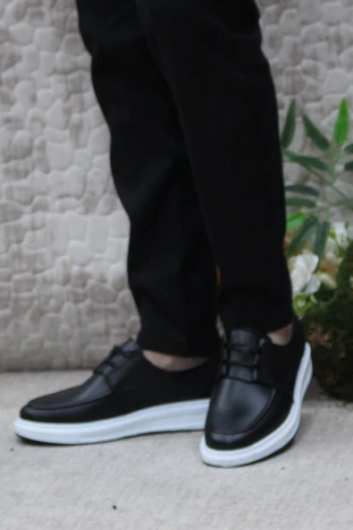 Mehmet Mete 24444 Bordolli Yumuşak Hafif İç Ve Dış Hakiki Deri Erkek Ayakkabı - Resim 3