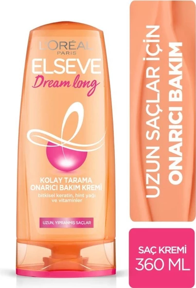 Elseve Dream Long Onarıcı Saç Bakım Kremi 360 ml 3'lü Set - Resim 2