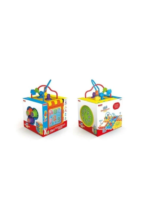 Dolu Oyuncak 2 in 1 Eğitici Küp ve Puzzle
