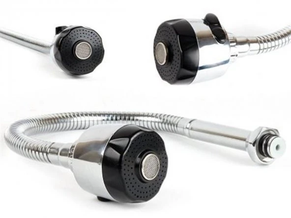 Oynar Başlıklı 2 Fonksiyonlu Spiral Musluk Başlığı Mutfak Hortumu - 2