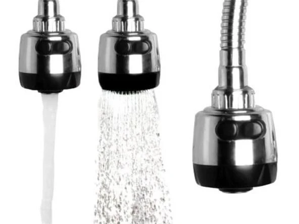 Oynar Başlıklı 2 Fonksiyonlu Spiral Musluk Başlığı Mutfak Hortumu - Resim 10