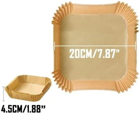 Airfreyer Fritöz Kağıdı Kare XL / XXL 100lü