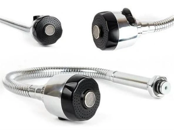 Oynar Başlıklı 2 Fonksiyonlu Spiral Musluk Başlığı Mutfak Hortumu - 5