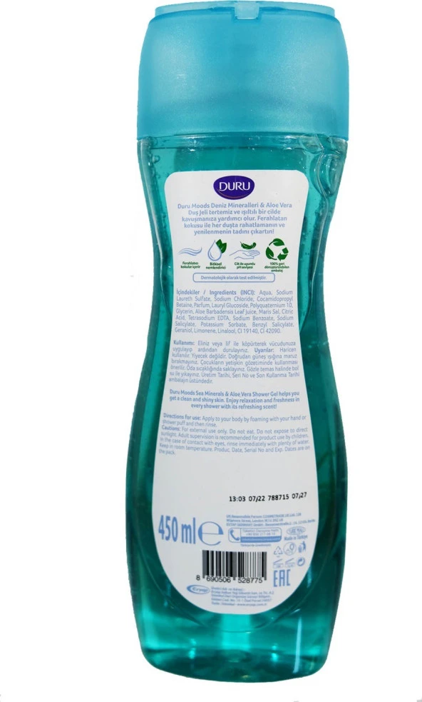 Duru Moods Duş Jeli Deniz Min.& Aloe Vera 450 ml Std - 2
