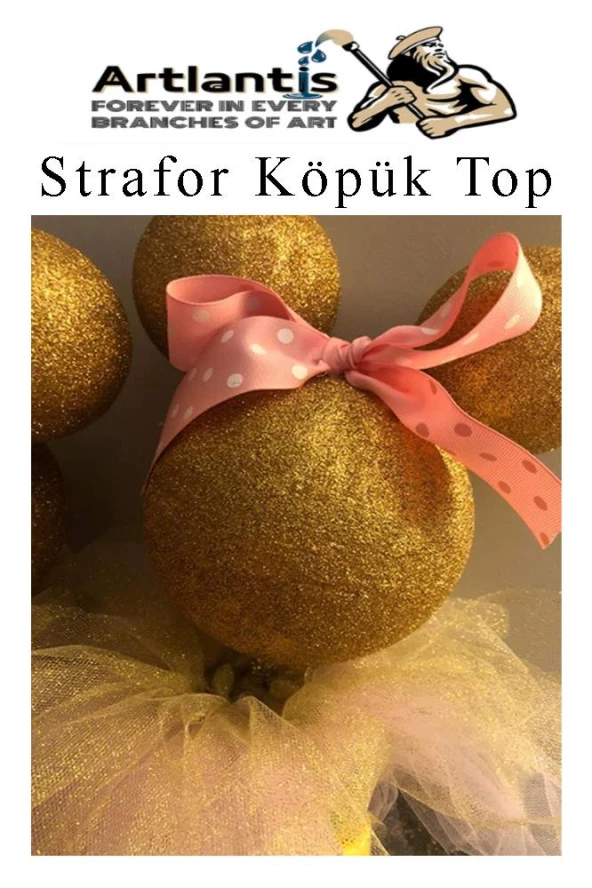 Strafor Köpük Top 10 cm 10 Adet Köpük Top Küre Toplar Yuvarlak Strafor Köpük Top Okul Deney Hobi Sanat - 4