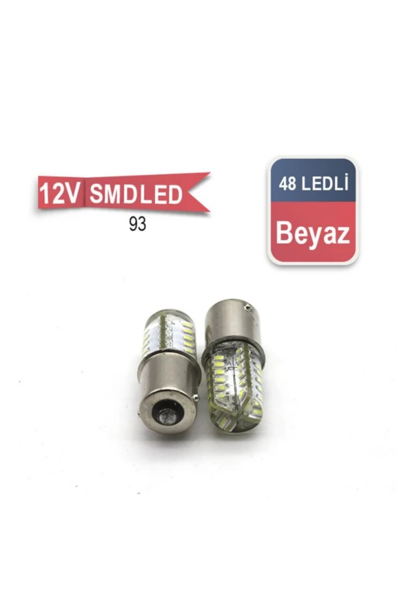 CARUB BR0403045 AMPUL 12V 93 48 SMD LED SiLiKON BEYAZ ürün görseli