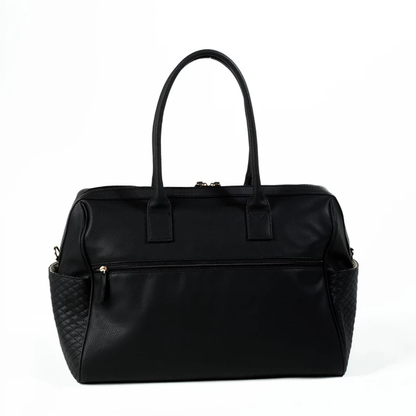 MY Gaia Deri Anne Bebek Bakım Çanta Seti 7240 Siyah - 3