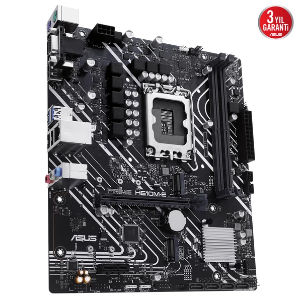 ASUS PRIME H610M-E-CSM DDR5 DP HDMI VGA 2XM2 USB 3.2 RGB MATX 1700P - 3