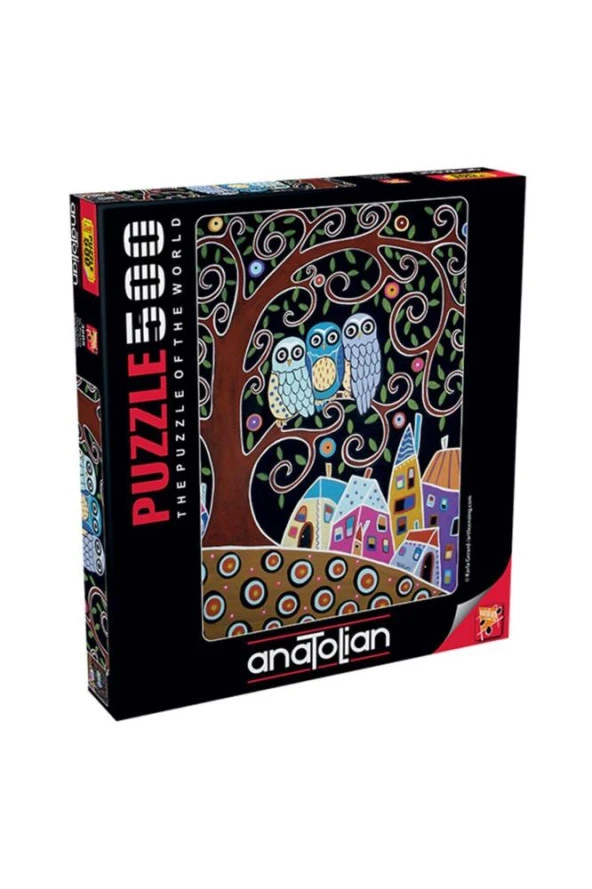 Anatolian Puzzle 500 Parça Üç Baykuş