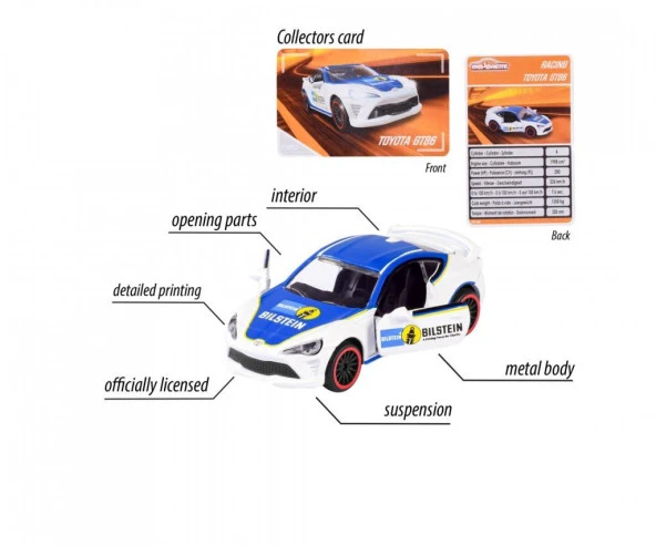 Majorette Racing Cars TOYOTA GT86 - 3