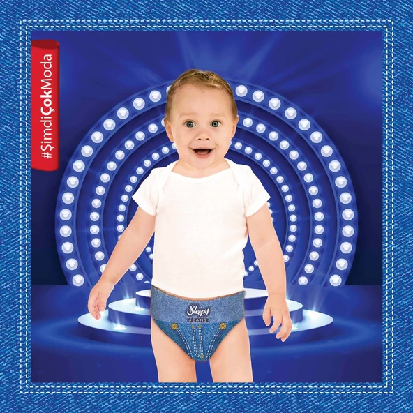 Sleepy Jeans Külot Bez 5 Beden Junior 4'lü Jumbo 96 Adet - 3