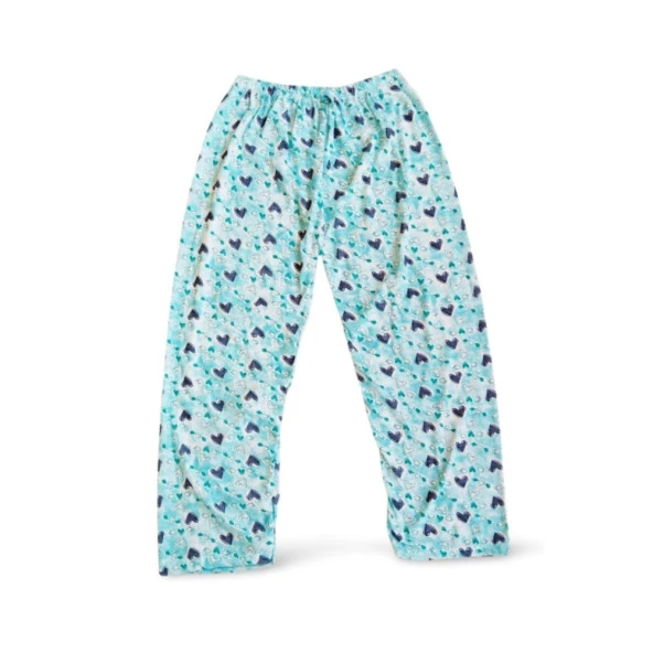 Desenli Penye Yumuşak Rahat Beli Lastikli Yazlık Tayt Pijama Pantolon Desen 2 - Royaleks