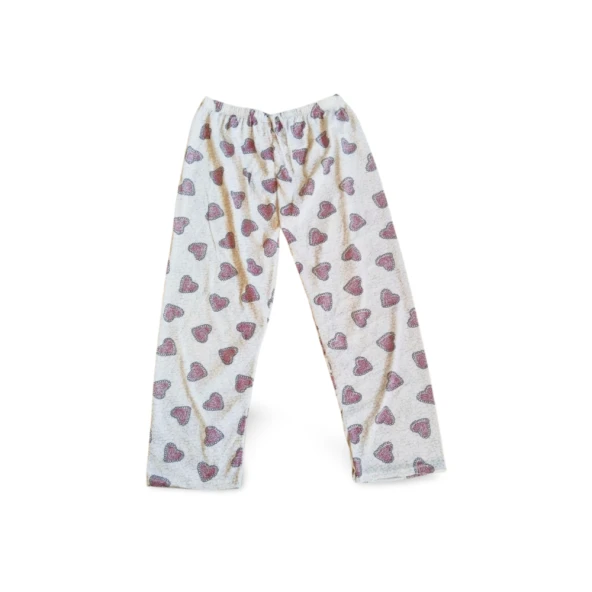 Desenli Penye Yumuşak Rahat Beli Lastikli Yazlık Tayt Pijama Pantolon Desen 4 - Royaleks