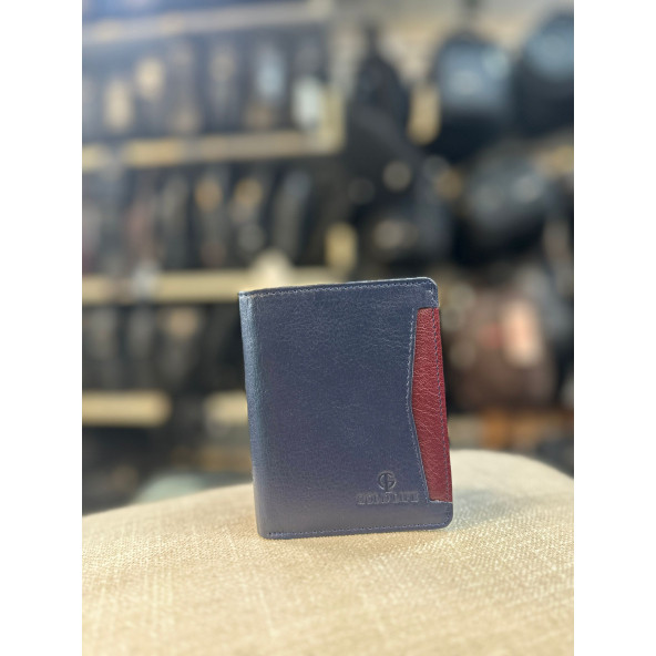 TRG POLO LACİVERT DERİ ERKEK CÜZDAN - Resim 6