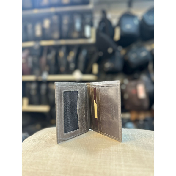 TRG POLO GRİ DERİ ERKEK CÜZDAN & KARTLIK - 3