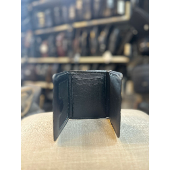 TRG POLO SİYAH DERİ ERKEK CÜZDAN & KARTLIK ürün görseli 1