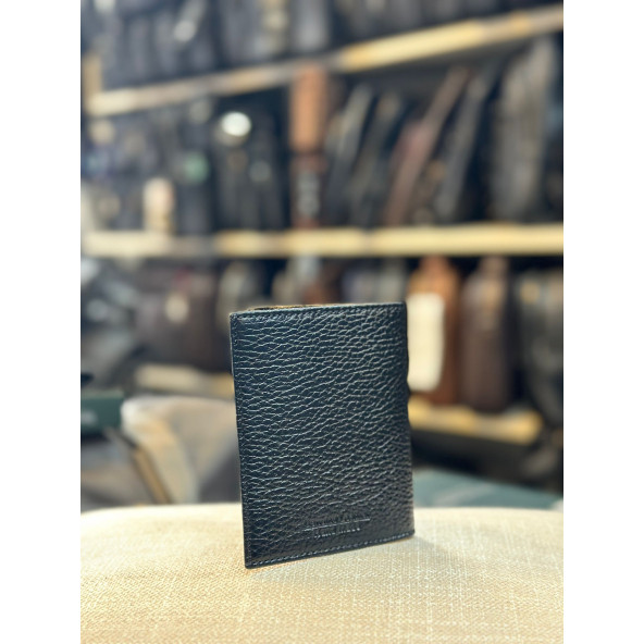 TRG POLO SİYAH-BEJ HAKİKİ DERİ CÜZDAN ürün görseli 1