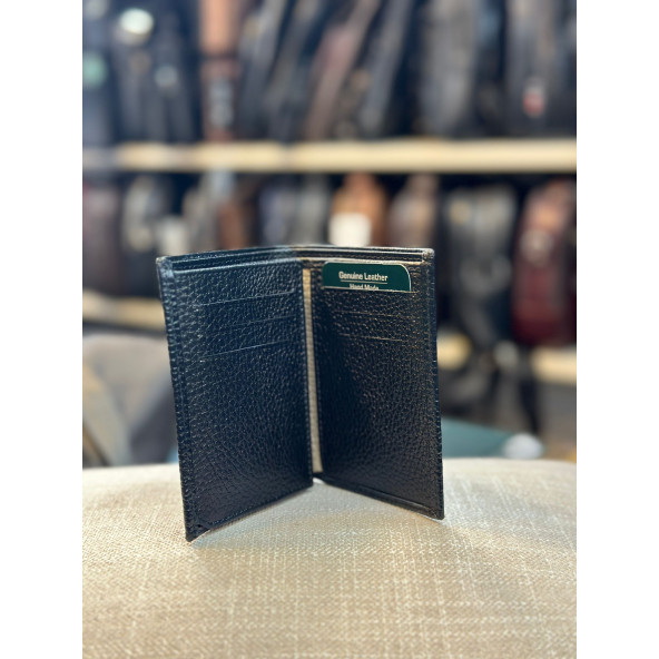 TRG POLO SİYAH-BEJ HAKİKİ DERİ CÜZDAN - Resim 2