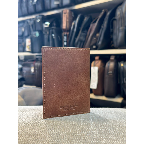 TRG POLO KAHVE TABA DERİ ERKEK CÜZDANI - Resim 2