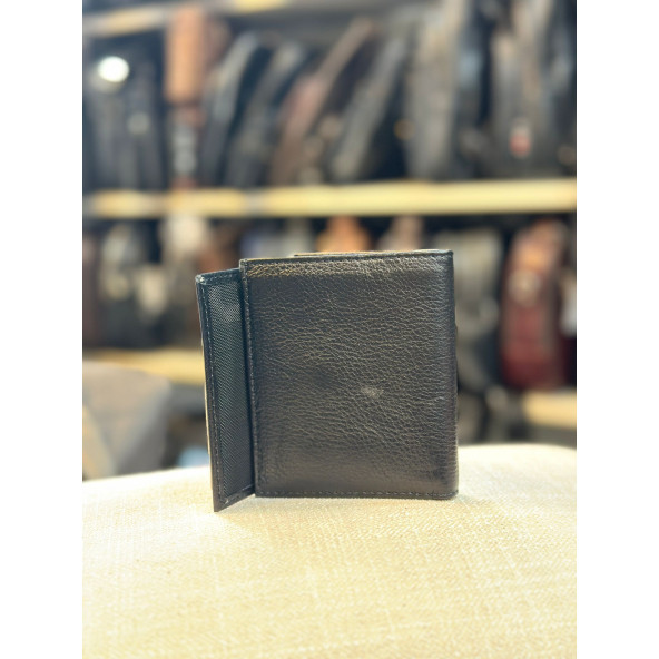 TRG POLO SİYAH DERİ ERKEK CÜZDANI ürün görseli 1
