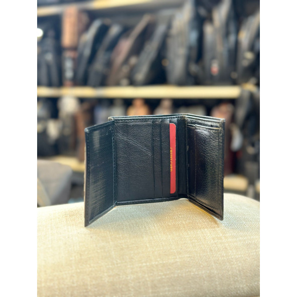 TRG POLO SİYAH DERİ ERKEK CÜZDANI - Resim 2