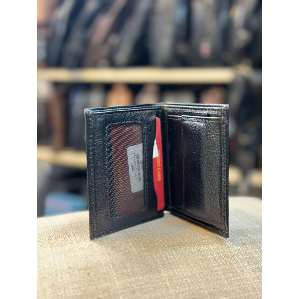TRG POLO SİYAH DERİ ERKEK CÜZDANI - Resim 3