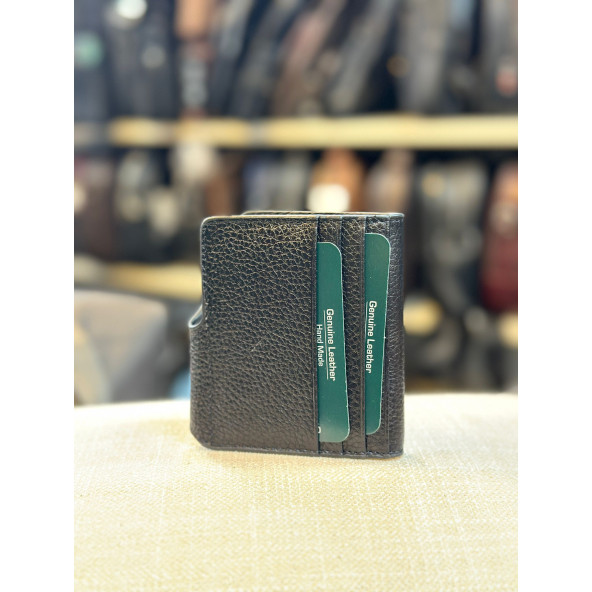 TRG POLO SİYAH MIKNATISLI DERİ ERKEK CÜZDANI - Resim 2