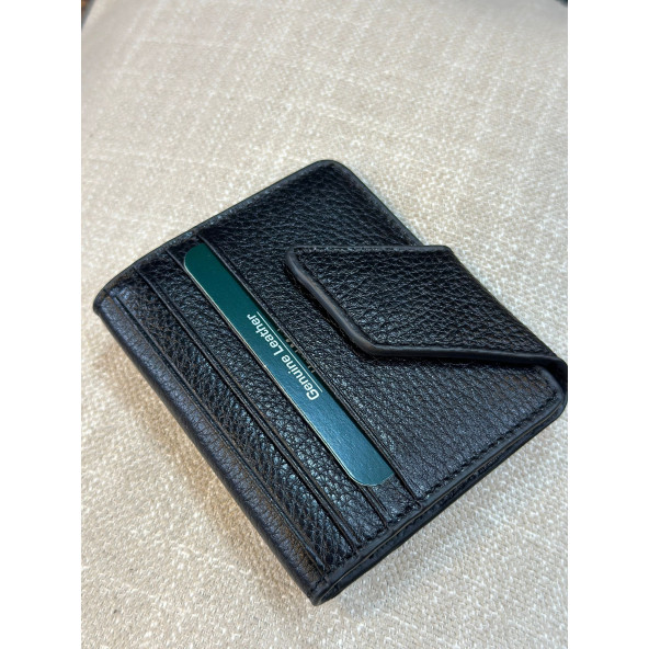 TRG POLO SİYAH MIKNATISLI DERİ ERKEK CÜZDANI - Resim 4