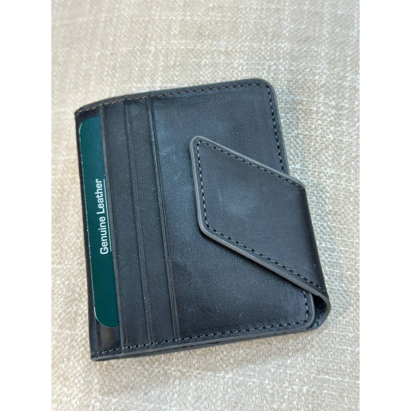 TRG POLO GRİ MIKNATISLI DERİ ERKEK CÜZDANI - Resim 4