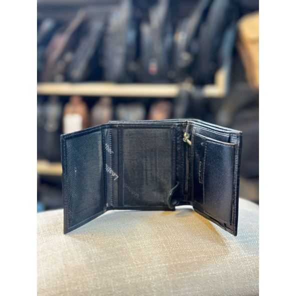 TRG POLO SİYAH DERİ ERKEK CÜZDAN - Resim 2