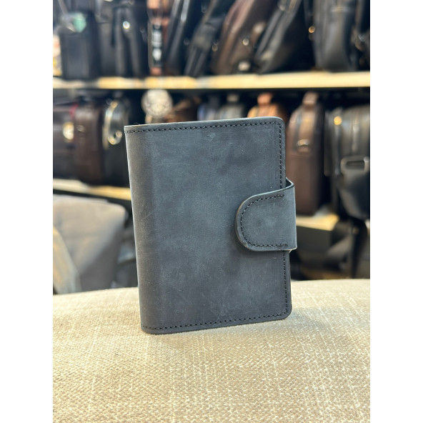 TRG POLO GRİ DERİ ERKEK CÜZDAN & KARTLIK - Resim 5