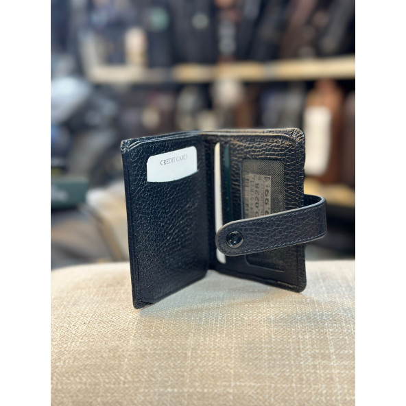 TRG POLO SİYAH  HAKİKİ DERİ ERKEK CÜZDAN - Resim 2