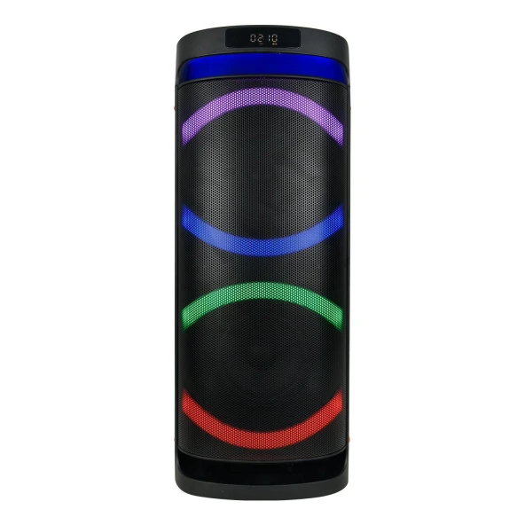 Mikado 70W RGB Işıklı USB/TF/FM/BT/TWS Kablosuz Mikrofonlu Öğretmen/Toplantı Anfisi