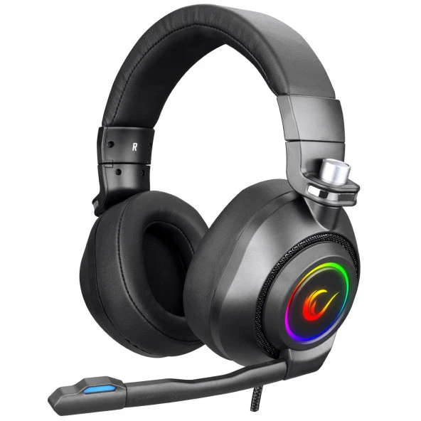 Rampage AMAZE Siyah USB 7.1 Noice Cancelling Mic RGB Ledli Gaming Oyuncu Mikrofonlu Kulaklık