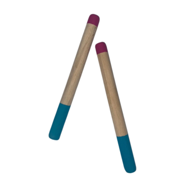 Eğitici Ahşap Ritim Çubuğu - 12 Çift (24 Adet) - 3