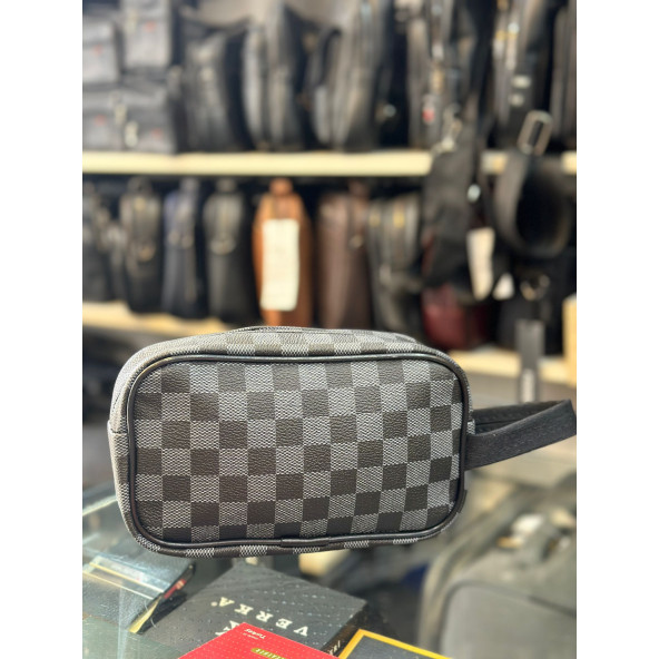 TRG POLO GRİ DAMALI EL PORTFÖY ÇANTASI - Resim 2